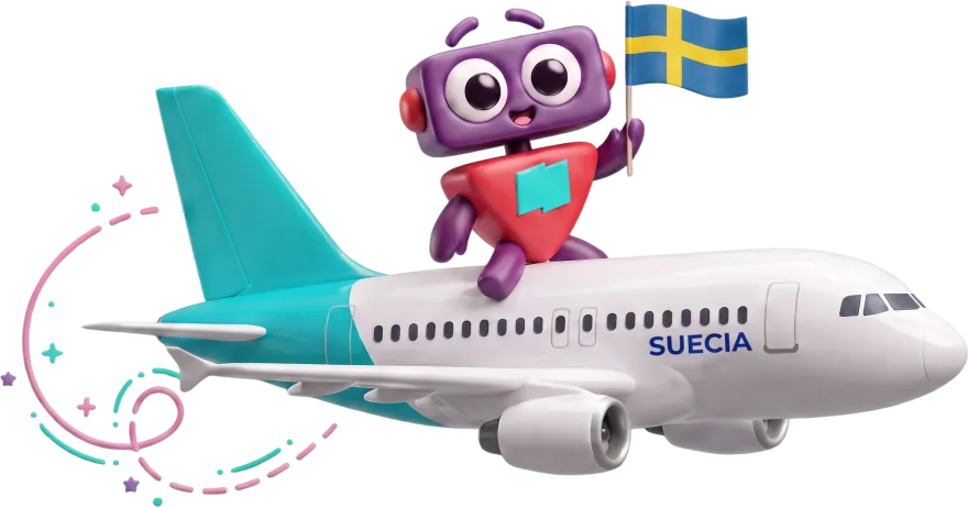 Avión a Suecia