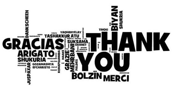 Gracias en muchos idiomas