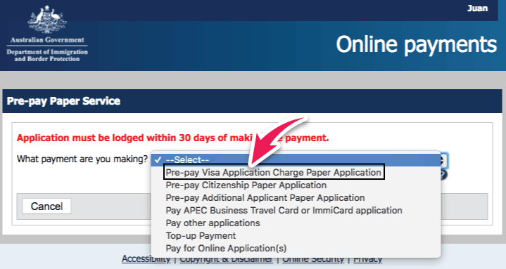 pagar visa work holiday australia