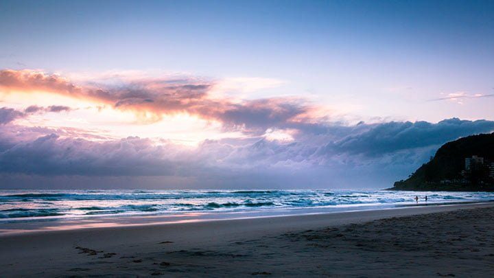 Burleigh Heads playa en Australia