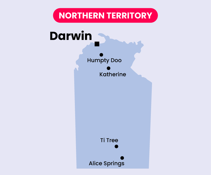 Mapas Australia NORTHERN TERRITORY
