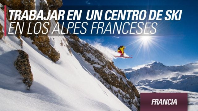 francia trabajar nieve centro de ski alpes