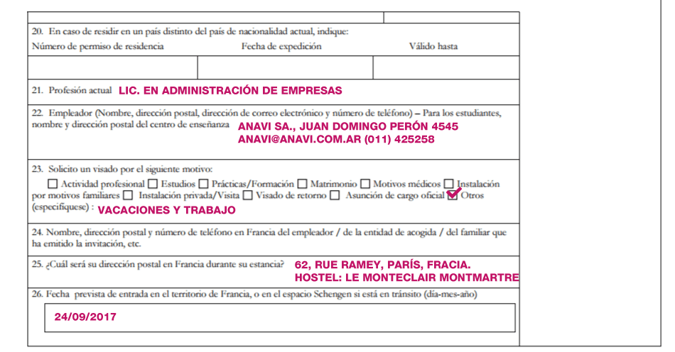 visa vacaciones y trabajo francia