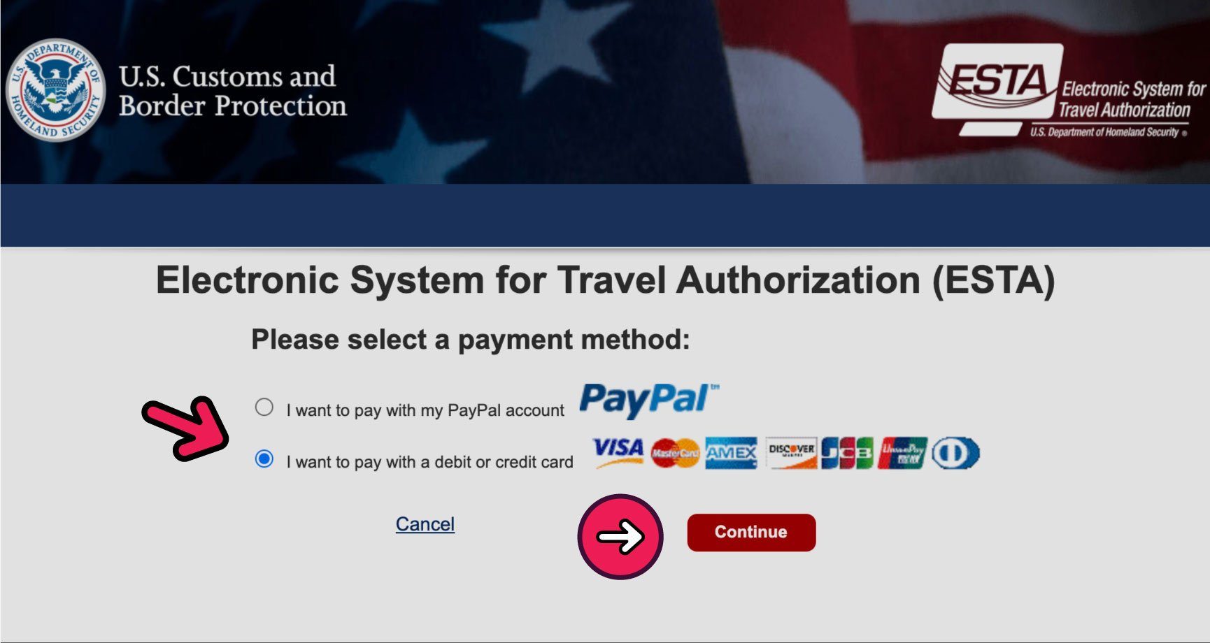 visa esta usa metodopago