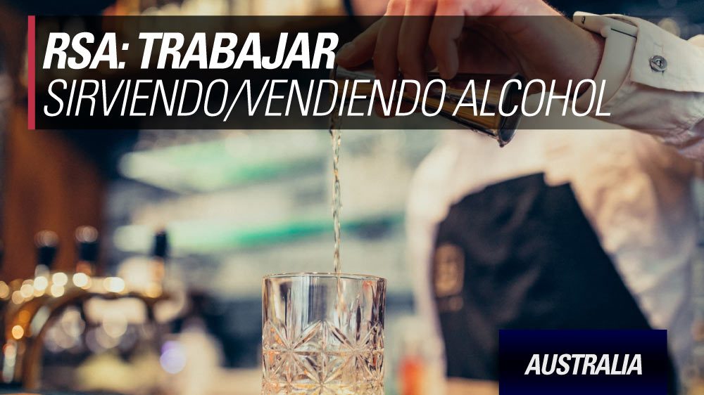 Trabajar sirviendo/vendiendo alcohol