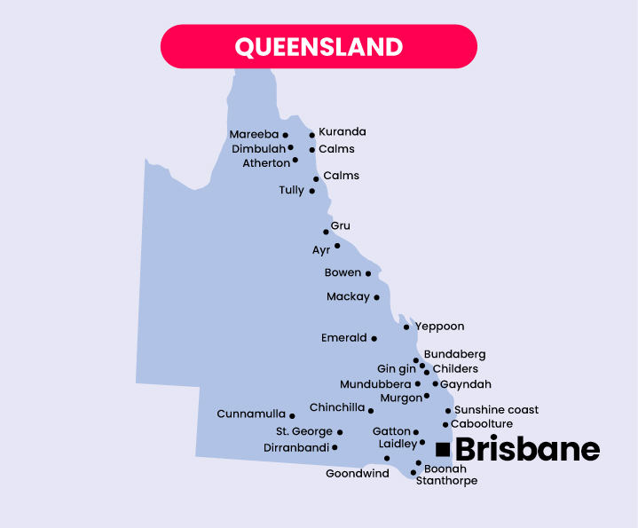 Mapas Australia QUEENSLAND