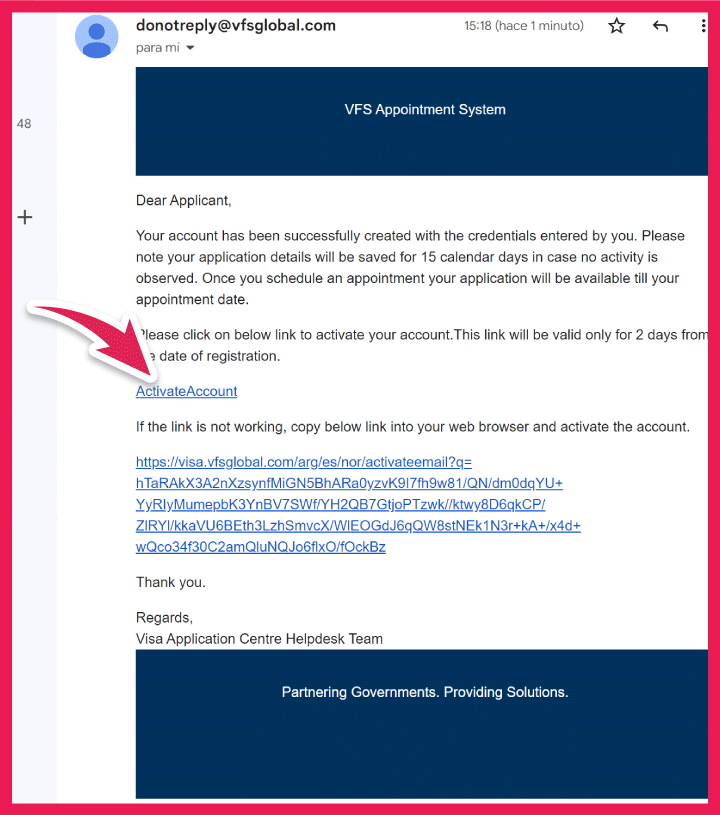 Email registro