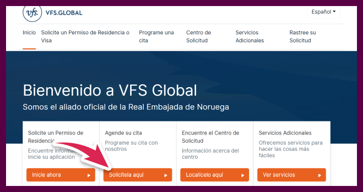 Ingresar a VFS